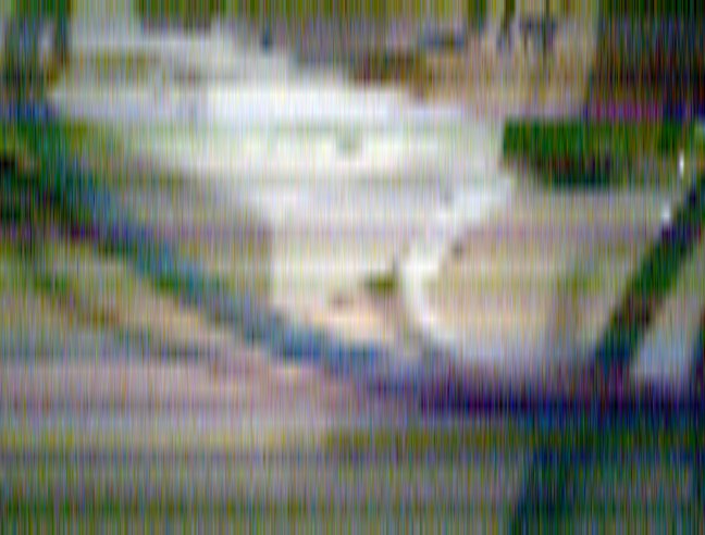 A coarse, noisy colour image of a room taken by the N900 main camera