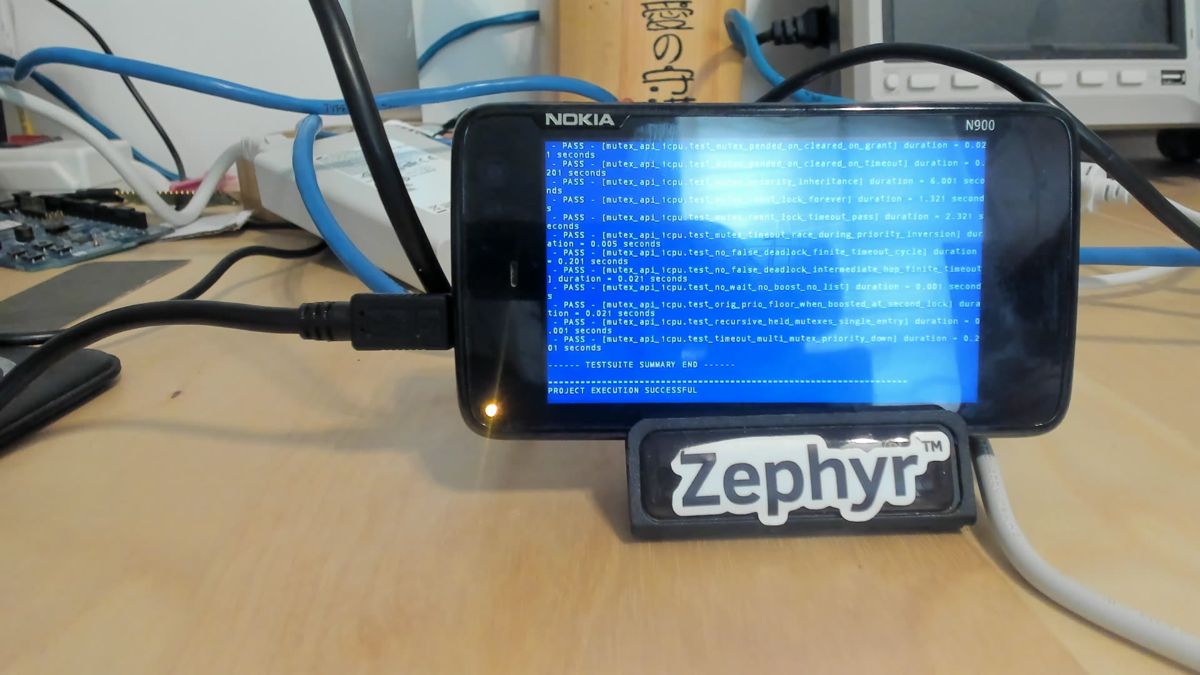 N900 showing mutex_api PROJECT EXECUTION SUCCESSFUL
