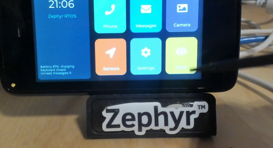 Torch app switched on